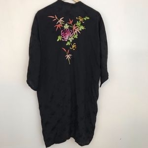 🔥Closing Sale🔥 Vintage embroidered Black Robe